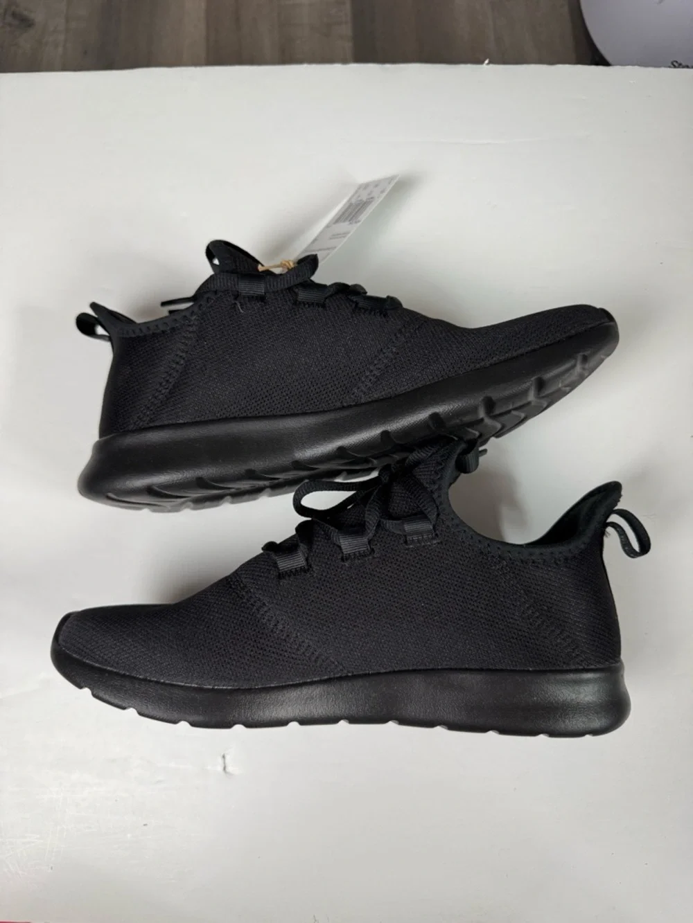 NWT Women’s Adidas Black Cloudfoam Pure 2.0 Sneakers Size 8 - Picture 2 of 7
